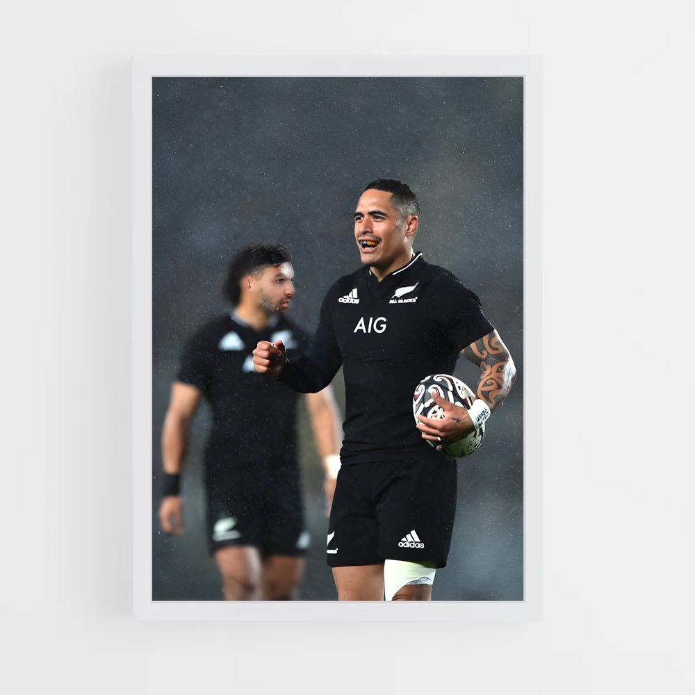 Poster All Blacks United – affiche Rugby (vue 3)